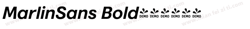 MarlinSans Bold字体转换